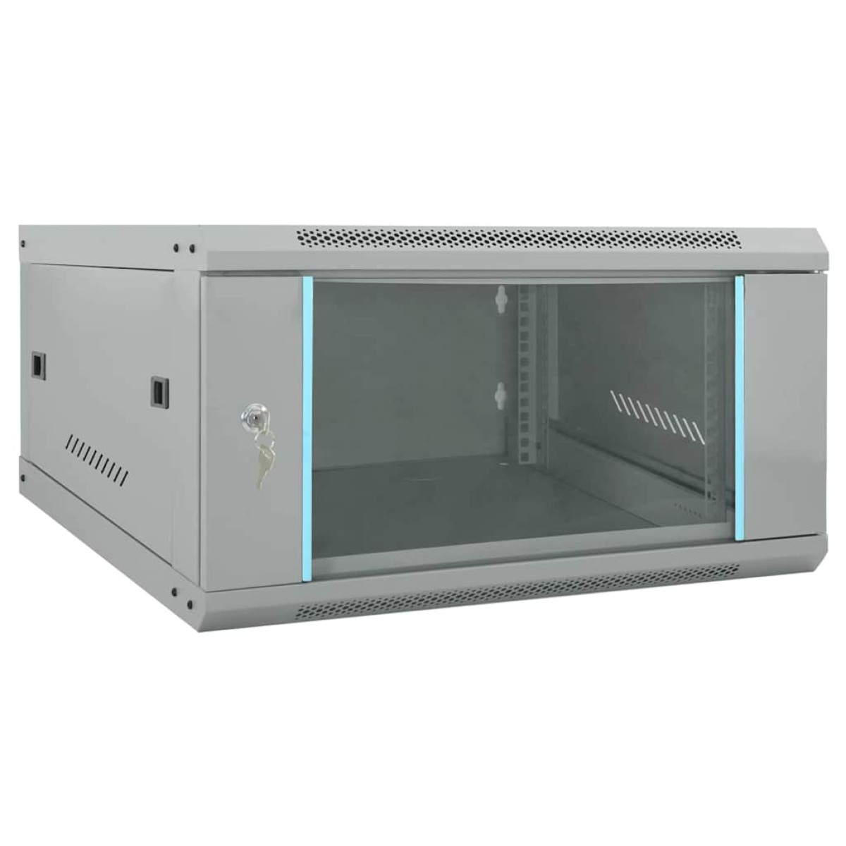vidaXL Ντουλάπα δικτύου με αποθήκευση Γκρι 60 x 60 x 35 cm Ατσάλι