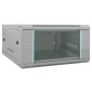 vidaXL Ντουλάπα δικτύου με αποθήκευση Γκρι 60 x 60 x 35 cm Ατσάλι