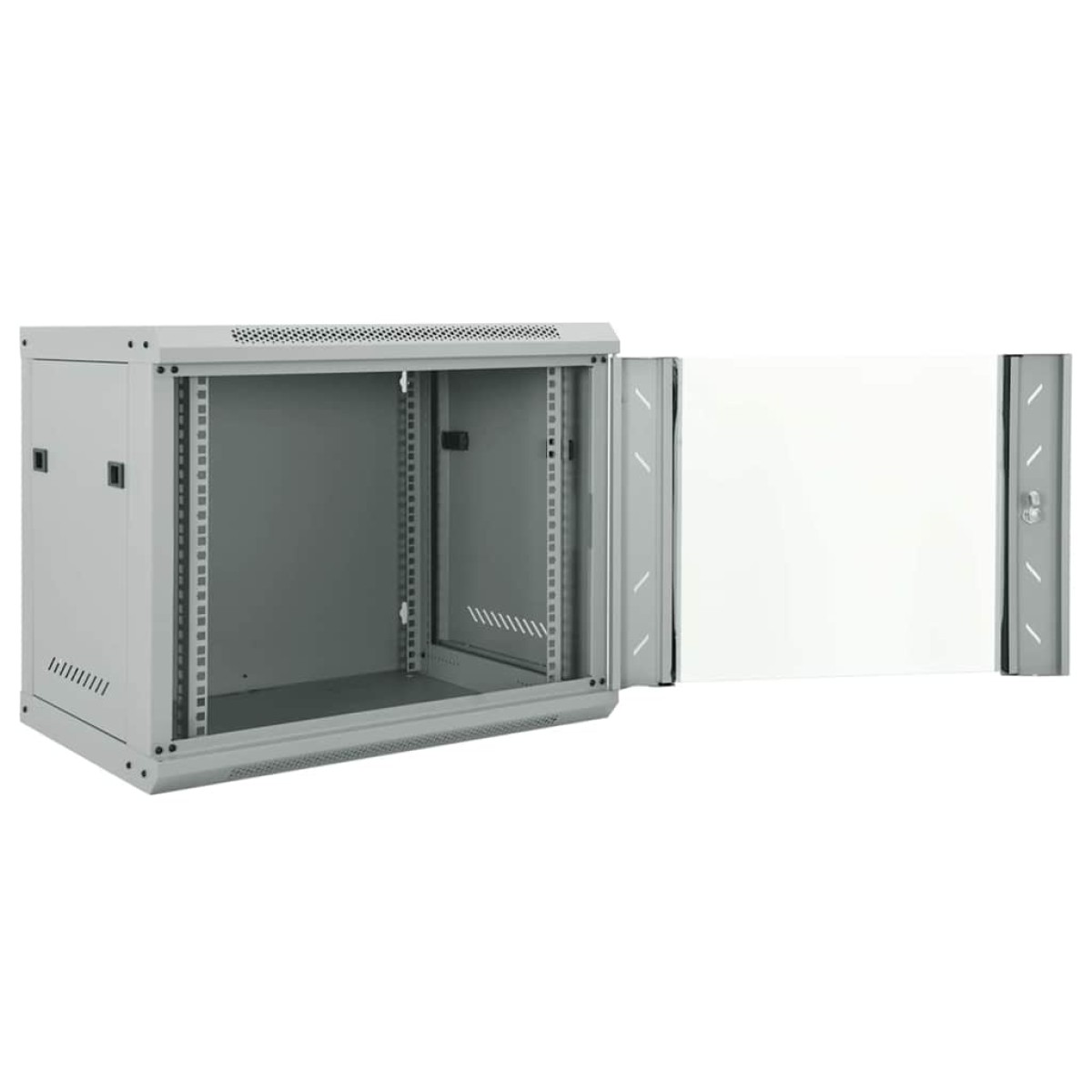 vidaXL Ντουλάπα δικτύου με αποθήκευση Γκρι 60 x 45 x 50 εκ Ατσάλι