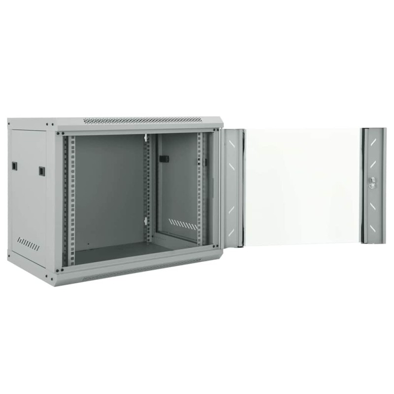 vidaXL Ντουλάπα δικτύου με αποθήκευση Γκρι 60 x 45 x 50 εκ Ατσάλι