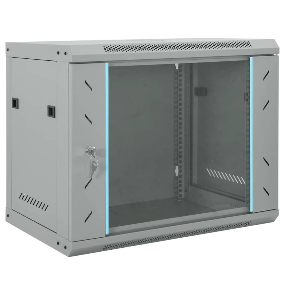 vidaXL Ντουλάπα δικτύου με αποθήκευση Γκρι 60 x 45 x 50 εκ Ατσάλι