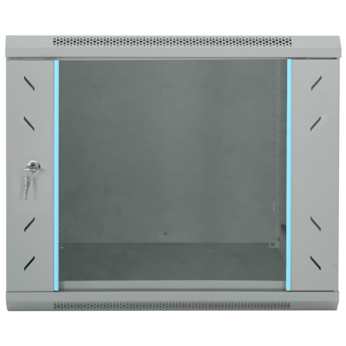 vidaXL Ντουλάπα δικτύου με αποθήκευση Γκρι 60 x 60 x 50 εκ Ατσάλι