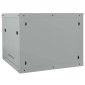vidaXL Ντουλάπα δικτύου με αποθήκευση Γκρι 60 x 60 x 50 εκ Ατσάλι