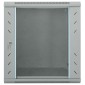 vidaXL Ντουλάπα δικτύου με αποθήκευση Γκρι 60 x 60 x 65 εκ Ατσάλι