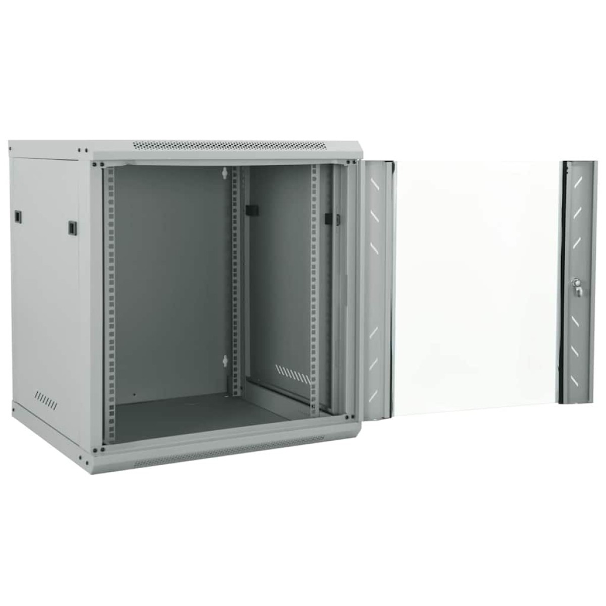 vidaXL Ντουλάπα δικτύου με αποθήκευση Γκρι 60 x 45 x 65 εκ Ατσάλι