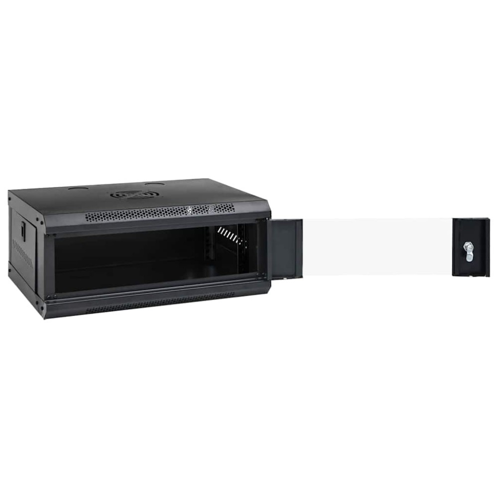 vidaXL Ντουλάπα δικτύου με αποθήκευση Μαύρο 53 x 45 x 21 εκ Ατσάλι