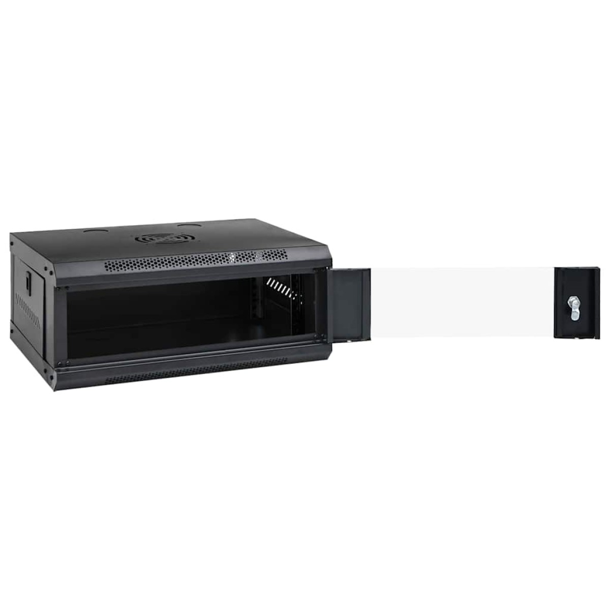 vidaXL Ντουλάπα δικτύου με αποθήκευση Μαύρο 53 x 45 x 21 εκ Ατσάλι