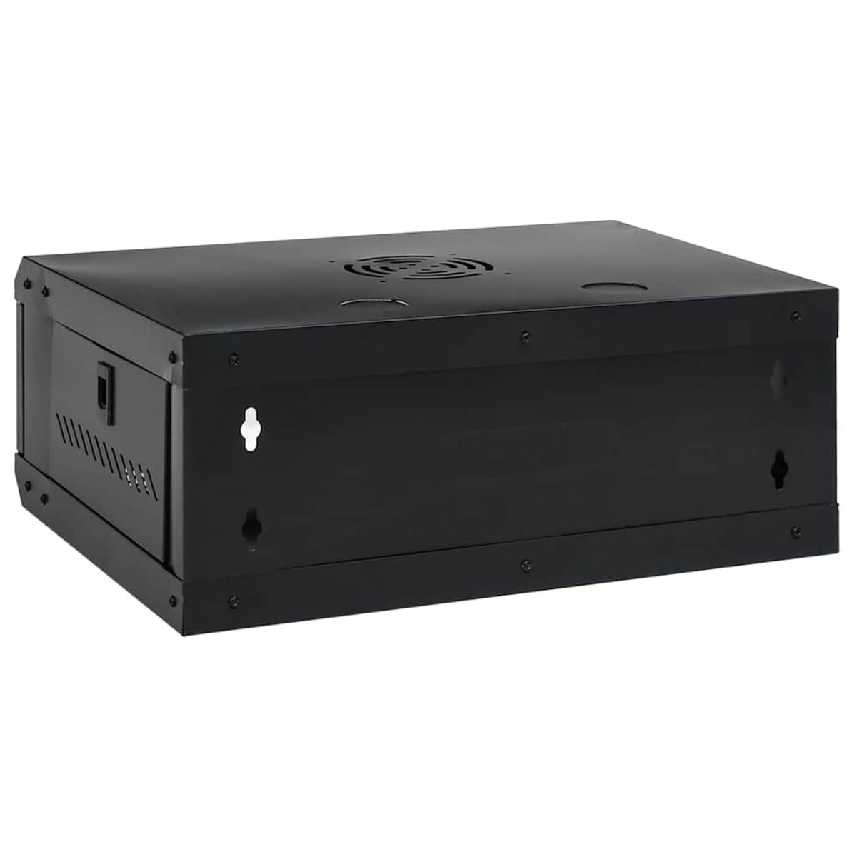 vidaXL Ντουλάπα δικτύου με αποθήκευση Μαύρο 53 x 45 x 21 εκ Ατσάλι