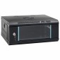 vidaXL Ντουλάπα δικτύου με αποθήκευση Μαύρο 53 x 45 x 21 εκ Ατσάλι