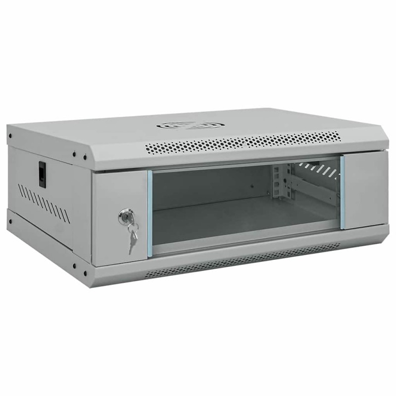 vidaXL Ντουλάπα δικτύου με αποθήκευση Γκρι 53 x 45 x 21 εκ Ατσάλι