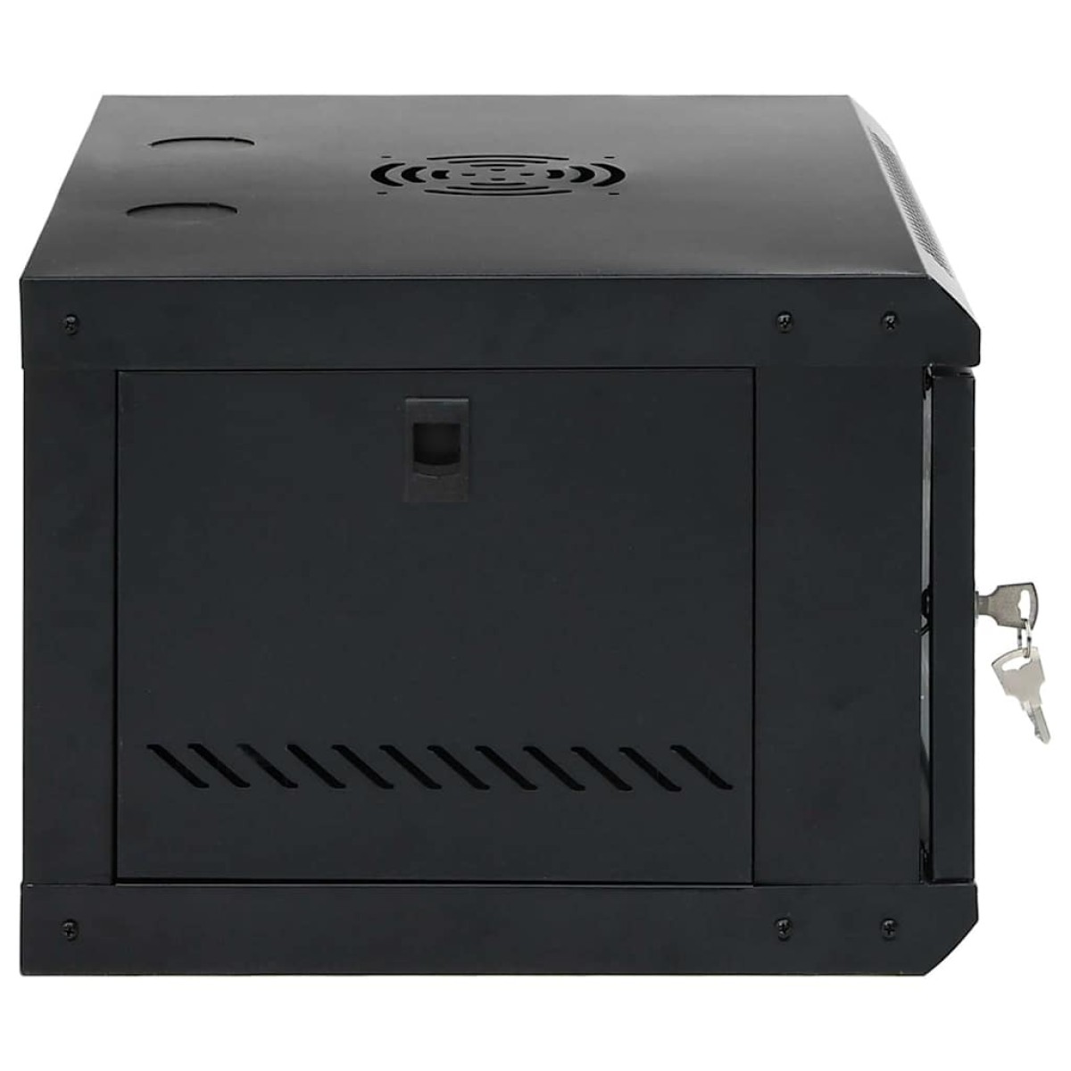 vidaXL Ντουλάπα δικτύου με αποθήκευση Μαύρο 53 x 45 x 30 εκ Ατσάλι