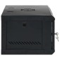vidaXL Ντουλάπα δικτύου με αποθήκευση Μαύρο 53 x 45 x 30 εκ Ατσάλι