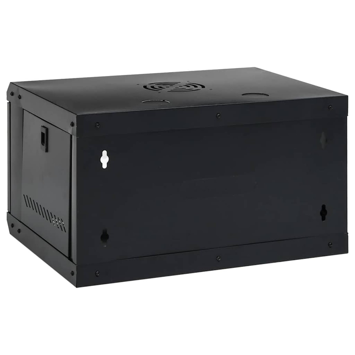 vidaXL Ντουλάπα δικτύου με αποθήκευση Μαύρο 53 x 45 x 30 εκ Ατσάλι