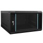 vidaXL Ντουλάπα δικτύου με αποθήκευση Μαύρο 53 x 60 x 30 εκ Ατσάλι