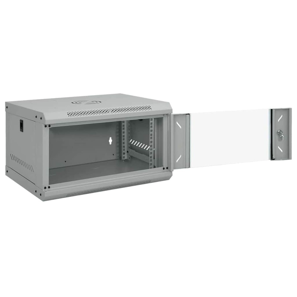 vidaXL Ντουλάπα δικτύου με αποθήκευση Γκρι 53 x 45 x 30 εκ Ατσάλι