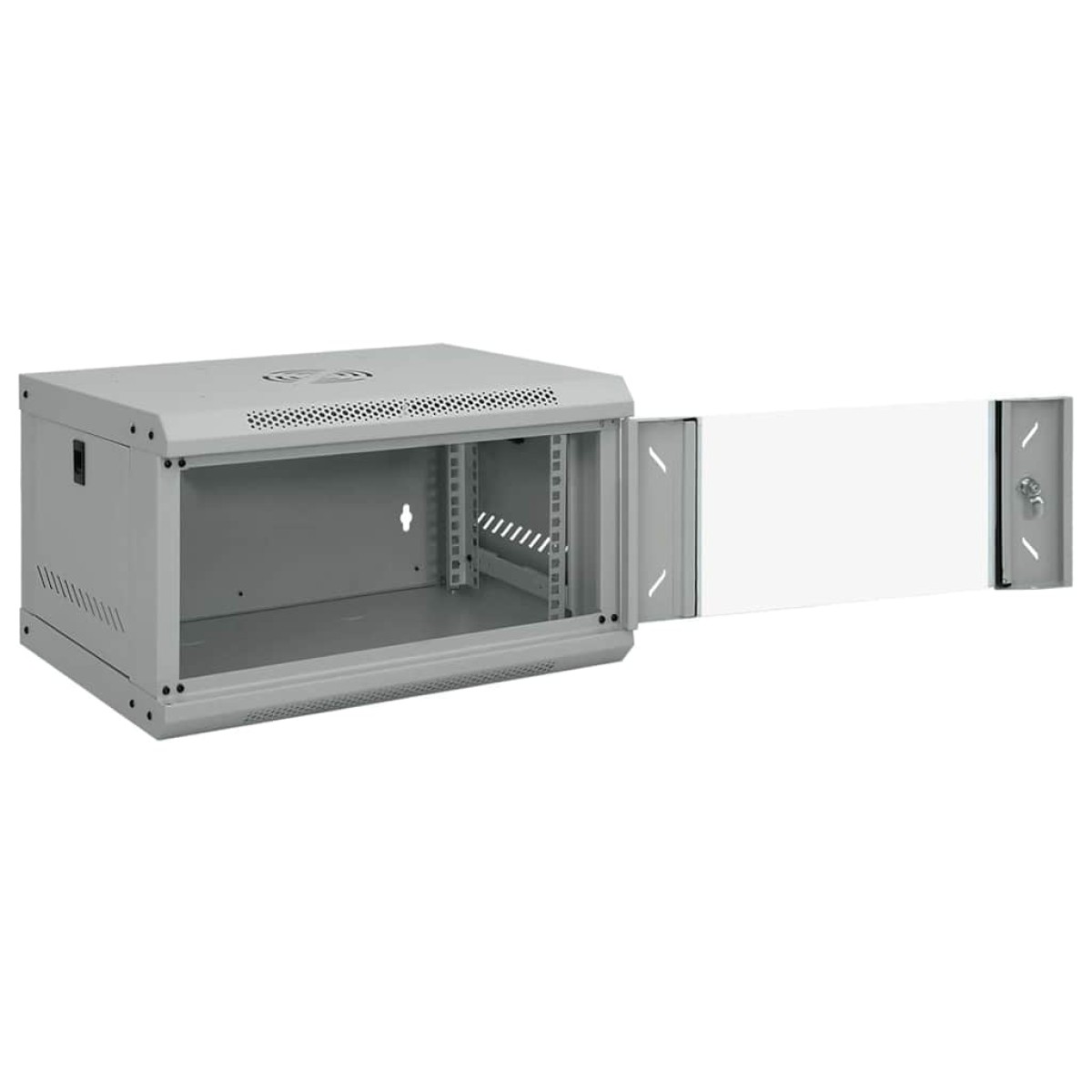 vidaXL Ντουλάπα δικτύου με αποθήκευση Γκρι 53 x 45 x 30 εκ Ατσάλι