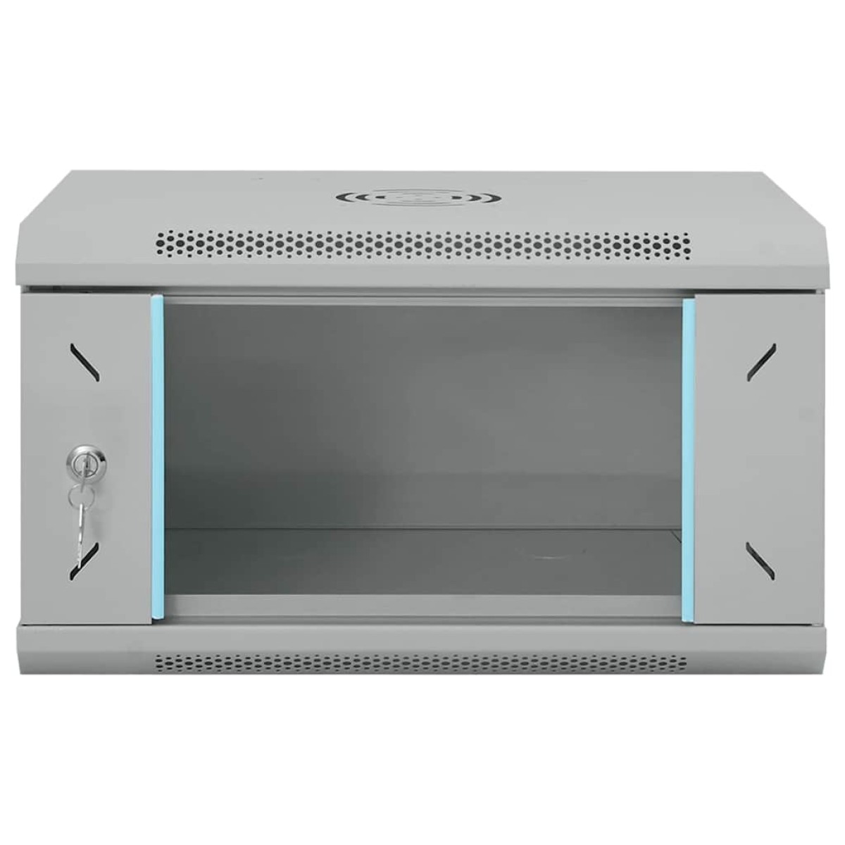 vidaXL Ντουλάπα δικτύου με αποθήκευση Γκρι 53 x 45 x 30 εκ Ατσάλι