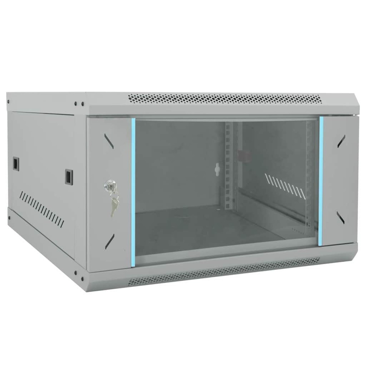 vidaXL Ντουλάπα δικτύου με αποθήκευση Γκρι 53 x 60 x 30 εκ Ατσάλι