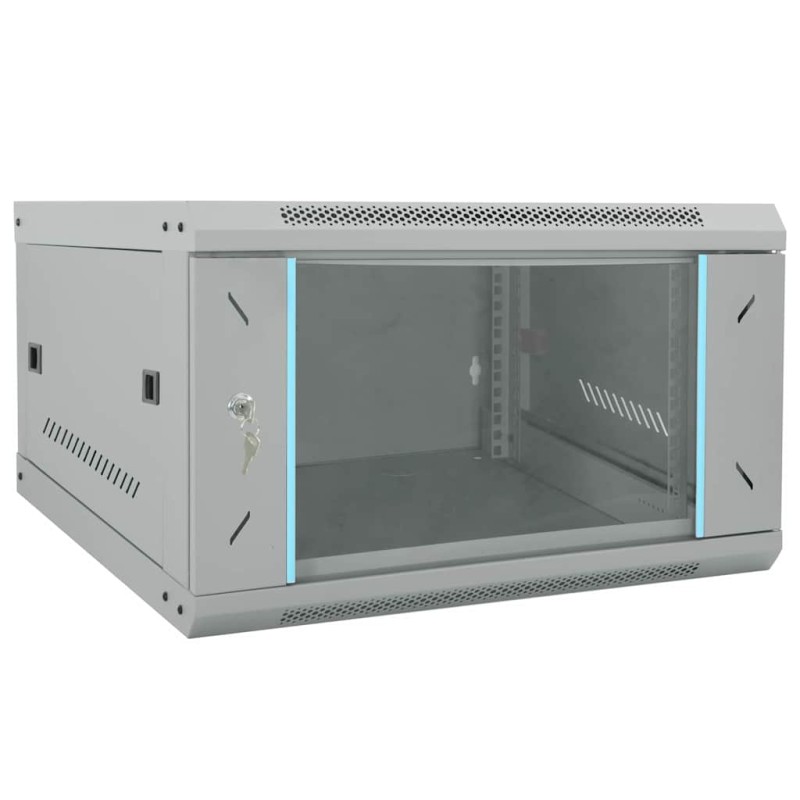 vidaXL Ντουλάπα δικτύου με αποθήκευση Γκρι 53 x 60 x 30 εκ Ατσάλι