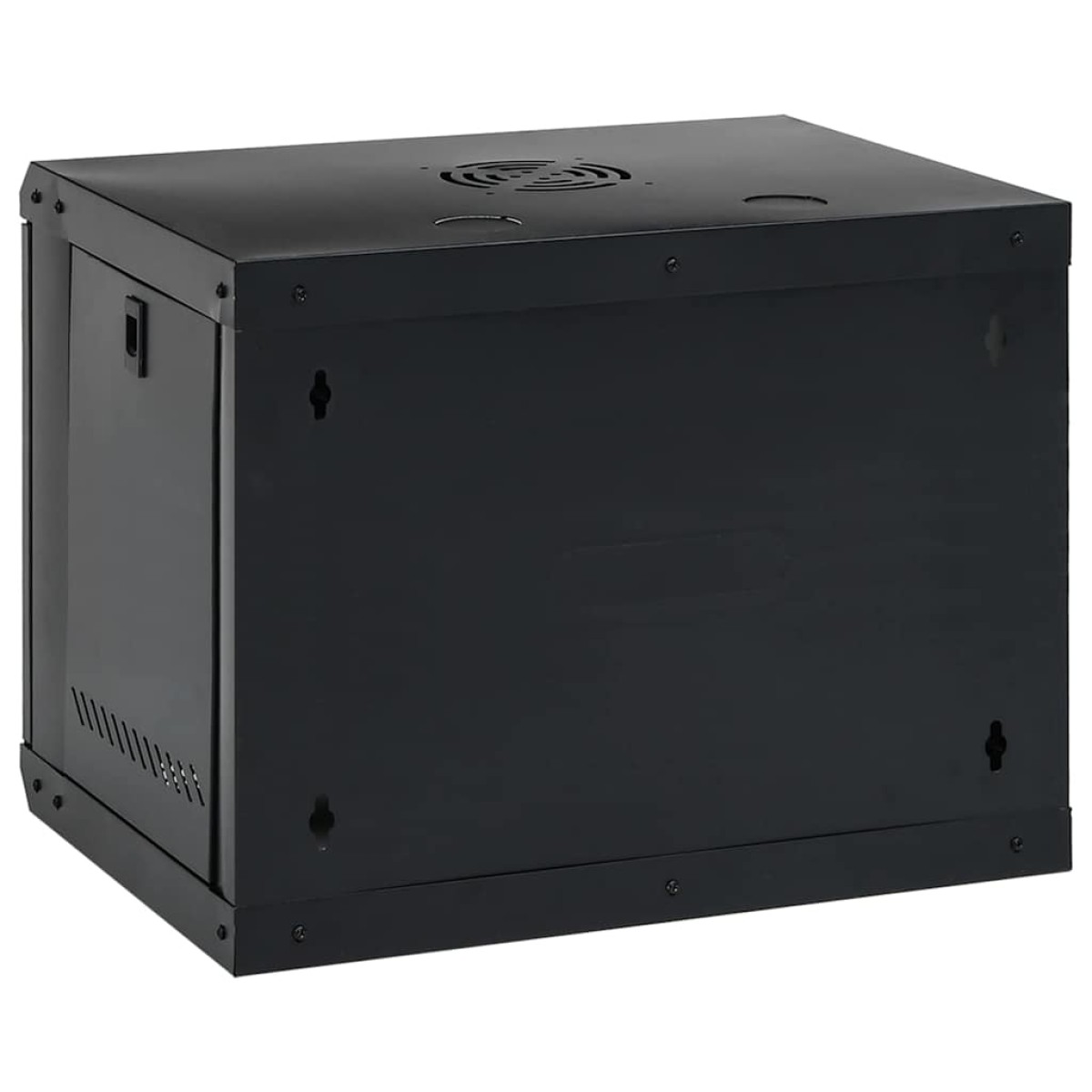 vidaXL Ντουλάπα δικτύου με αποθήκευση Μαύρο 53 x 45 x 45 εκ Ατσάλι