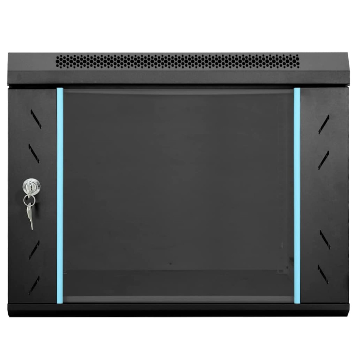 vidaXL Ντουλάπα δικτύου με αποθήκευση Μαύρο 53 x 60 x 45 εκ Ατσάλι