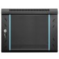 vidaXL Ντουλάπα δικτύου με αποθήκευση Μαύρο 53 x 60 x 45 εκ Ατσάλι