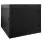 vidaXL Ντουλάπα δικτύου με αποθήκευση Μαύρο 53 x 60 x 45 εκ Ατσάλι