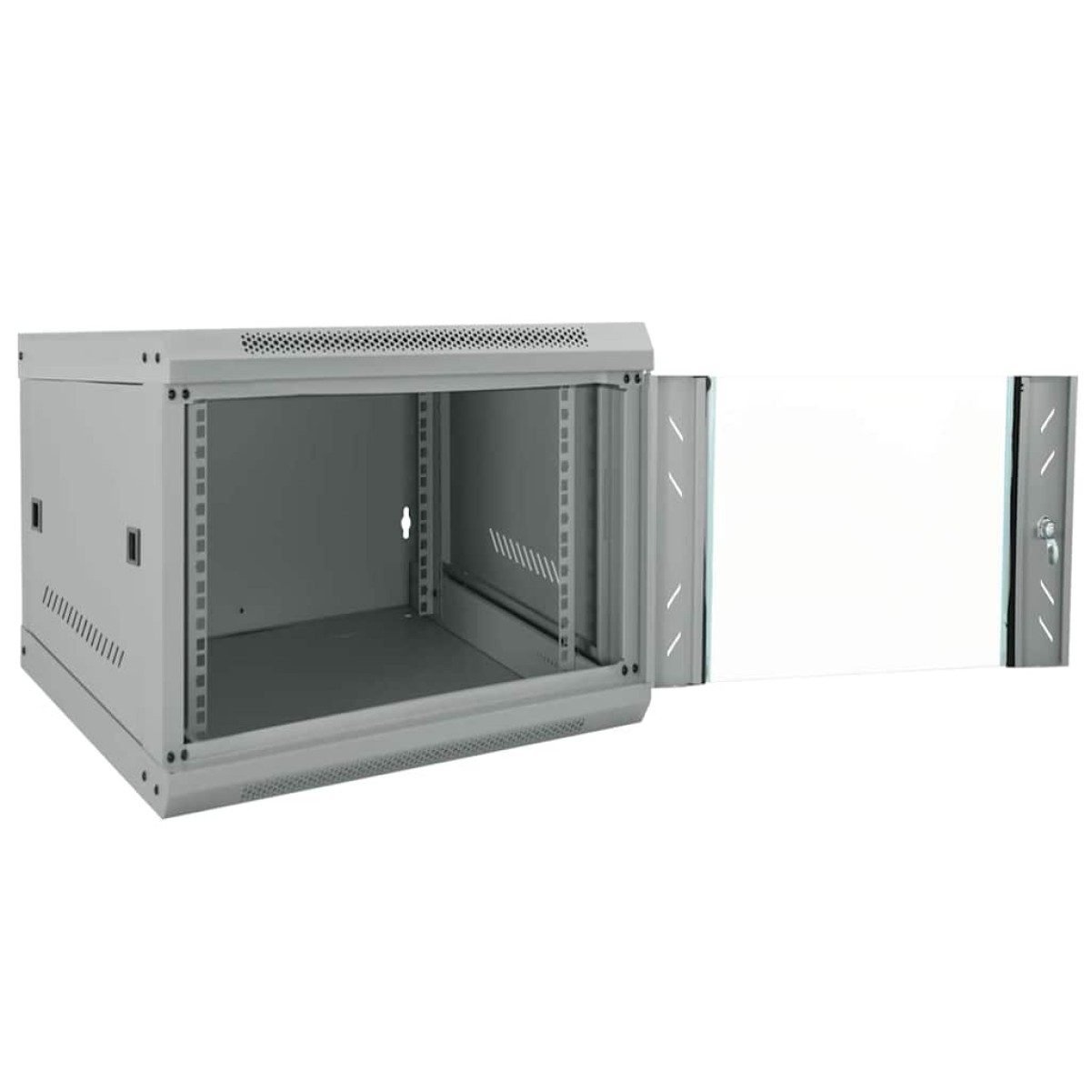 vidaXL Ντουλάπα δικτύου με αποθήκευση Γκρι 53 x 60 x 45 εκ Ατσάλι