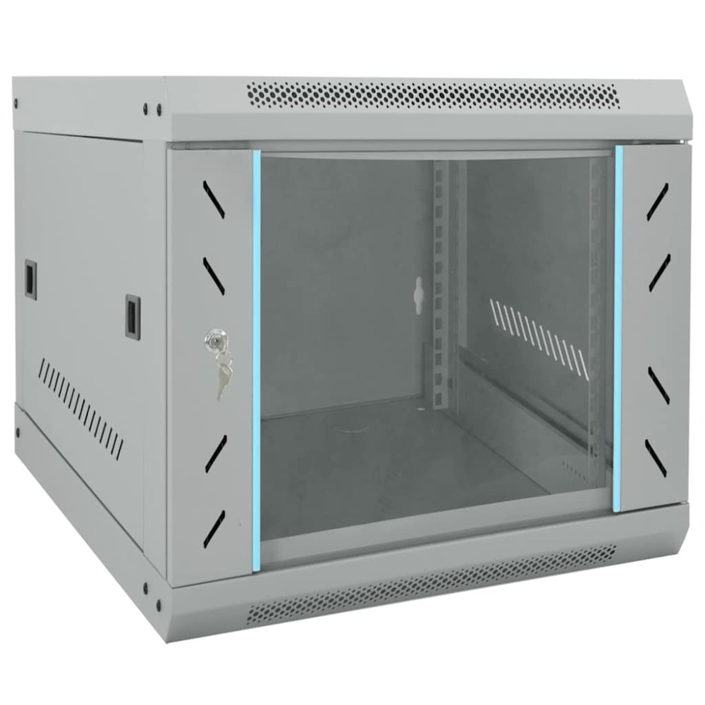 vidaXL Ντουλάπα δικτύου με αποθήκευση Γκρι 53 x 60 x 45 εκ Ατσάλι