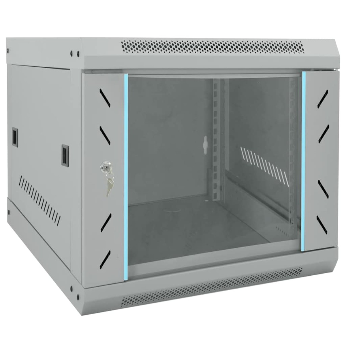 vidaXL Ντουλάπα δικτύου με αποθήκευση Γκρι 53 x 60 x 45 εκ Ατσάλι