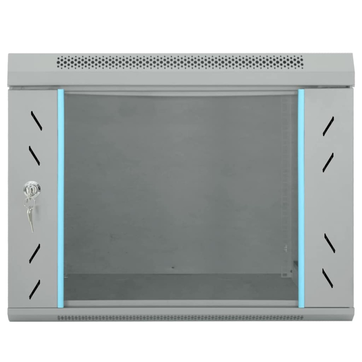 vidaXL Ντουλάπα δικτύου με αποθήκευση Γκρι 53 x 60 x 45 εκ Ατσάλι