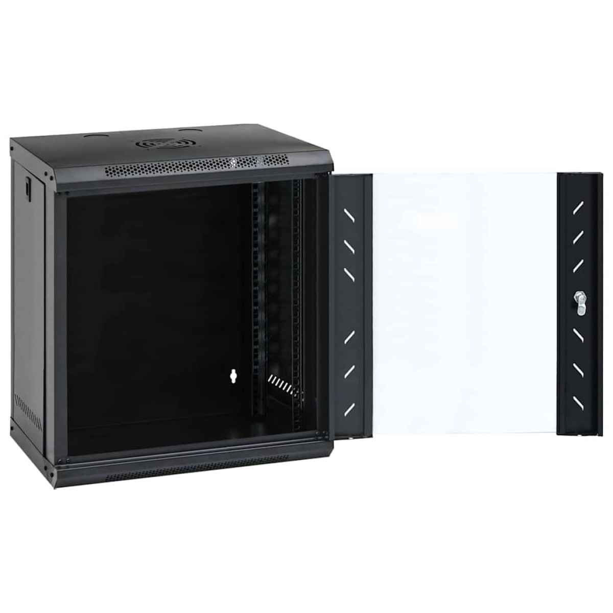 vidaXL Ντουλάπα δικτύου με αποθήκευση Μαύρο 53 x 45 x 60 εκ Ατσάλι