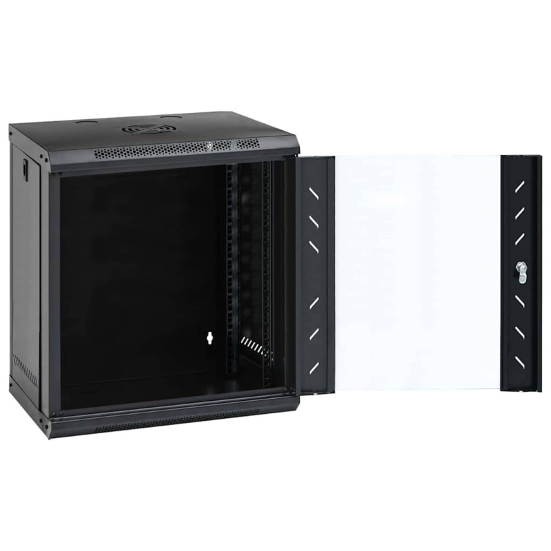 vidaXL Ντουλάπα δικτύου με αποθήκευση Μαύρο 53 x 45 x 60 εκ Ατσάλι