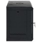 vidaXL Ντουλάπα δικτύου με αποθήκευση Μαύρο 53 x 45 x 60 εκ Ατσάλι