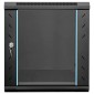 vidaXL Ντουλάπα δικτύου με αποθήκευση Μαύρο 53 x 60 x 60 εκ Ατσάλι
