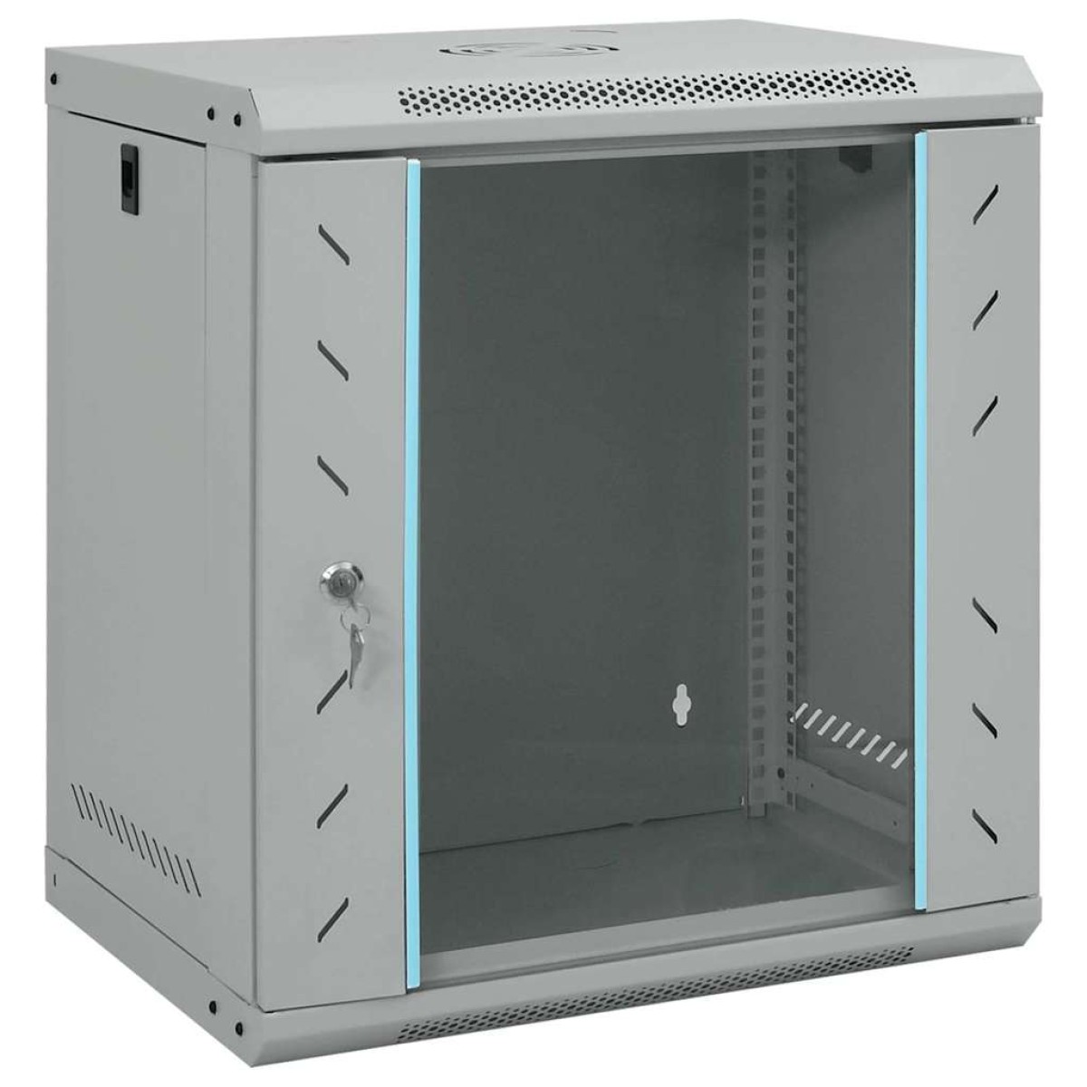 vidaXL Ντουλάπα δικτύου με αποθήκευση Γκρι 53 x 45 x 60 εκ Ατσάλι