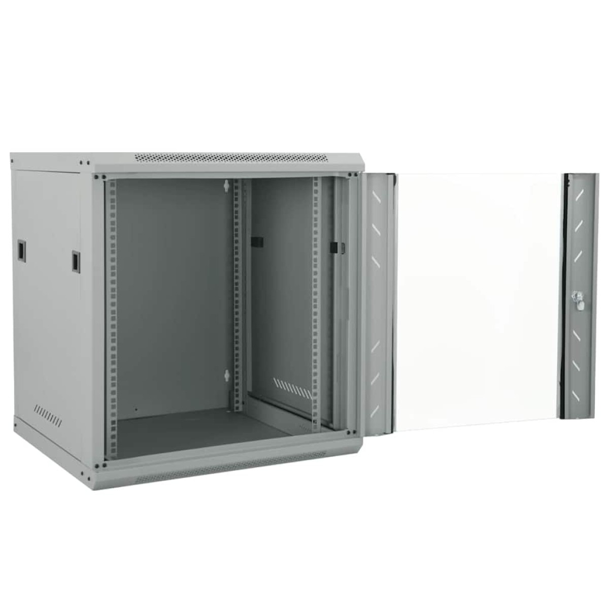 vidaXL Ντουλάπα δικτύου με αποθήκευση Γκρι 53 x 60 x 60 εκ Ατσάλι