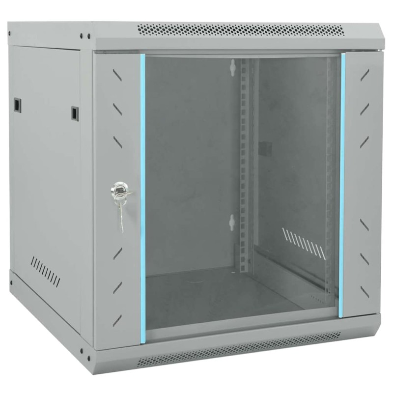vidaXL Ντουλάπα δικτύου με αποθήκευση Γκρι 53 x 60 x 60 εκ Ατσάλι