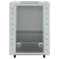 vidaXL Ντουλάπα δικτύου με αποθήκευση Γκρι 60 x 60 x 80 εκ Ατσάλι