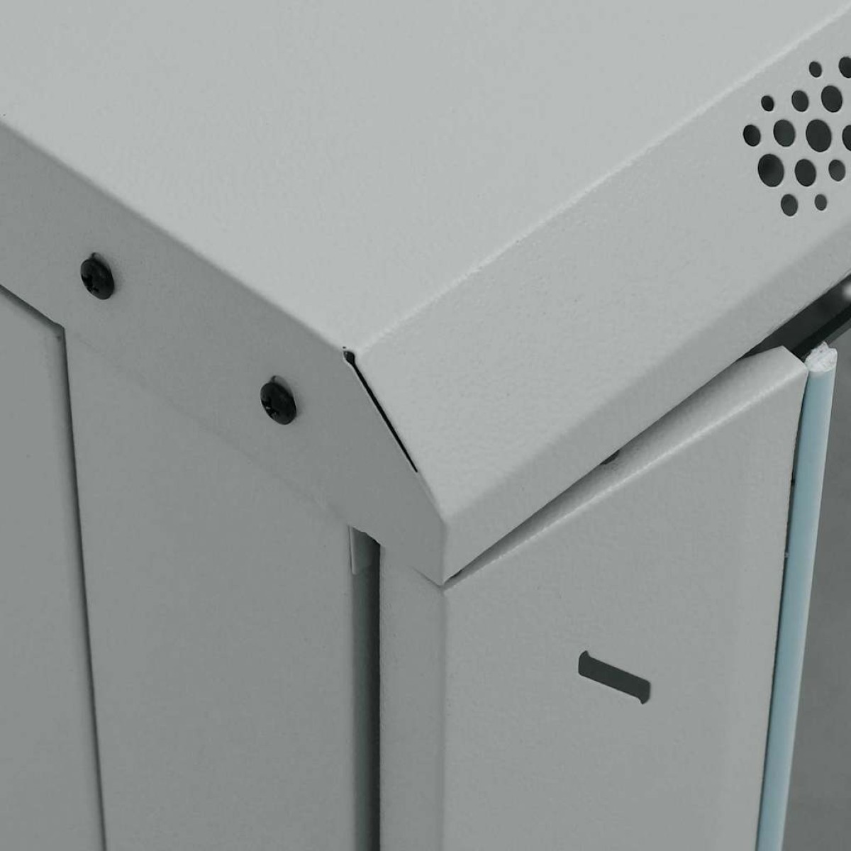 vidaXL Ντουλάπα δικτύου με αποθήκευση Γκρι 60 x 60 x 80 εκ Ατσάλι