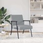 vidaXL Πολυθρόνα Ανοιχτό γκρι 59 x 75 x 78 εκ ύφασμα