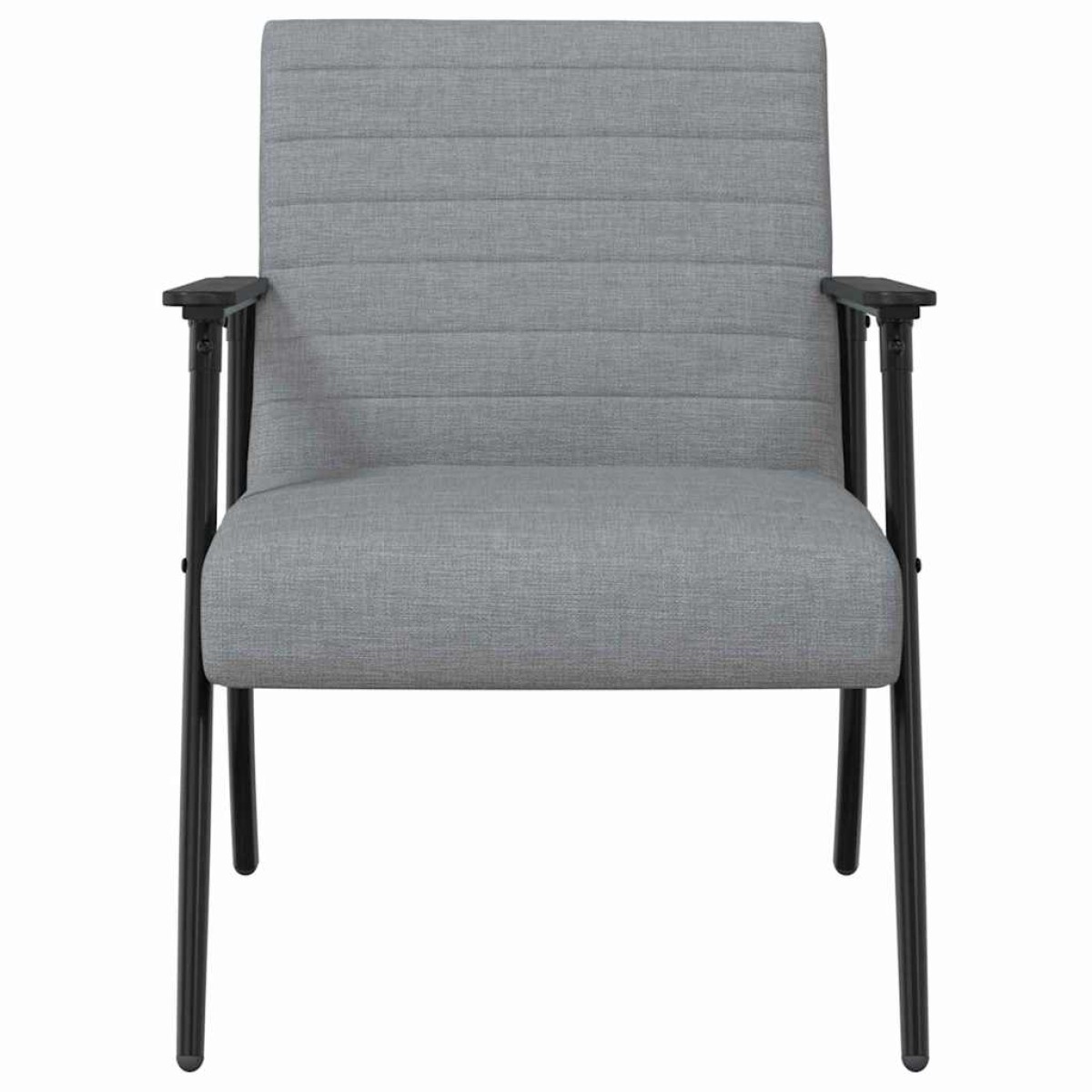 vidaXL Πολυθρόνα Ανοιχτό γκρι 59 x 75 x 78 εκ ύφασμα