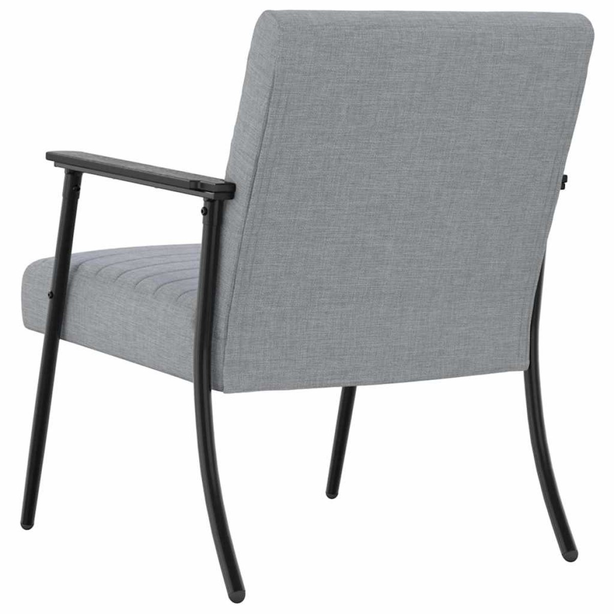 vidaXL Πολυθρόνα Ανοιχτό γκρι 59 x 75 x 78 εκ ύφασμα
