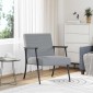 vidaXL Πολυθρόνα Ανοιχτό γκρι 59 x 75 x 78 εκ ύφασμα