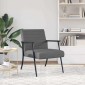 vidaXL Πολυθρόνα Σκούρο Γκρι 59 x 75 x 78 εκ ύφασμα