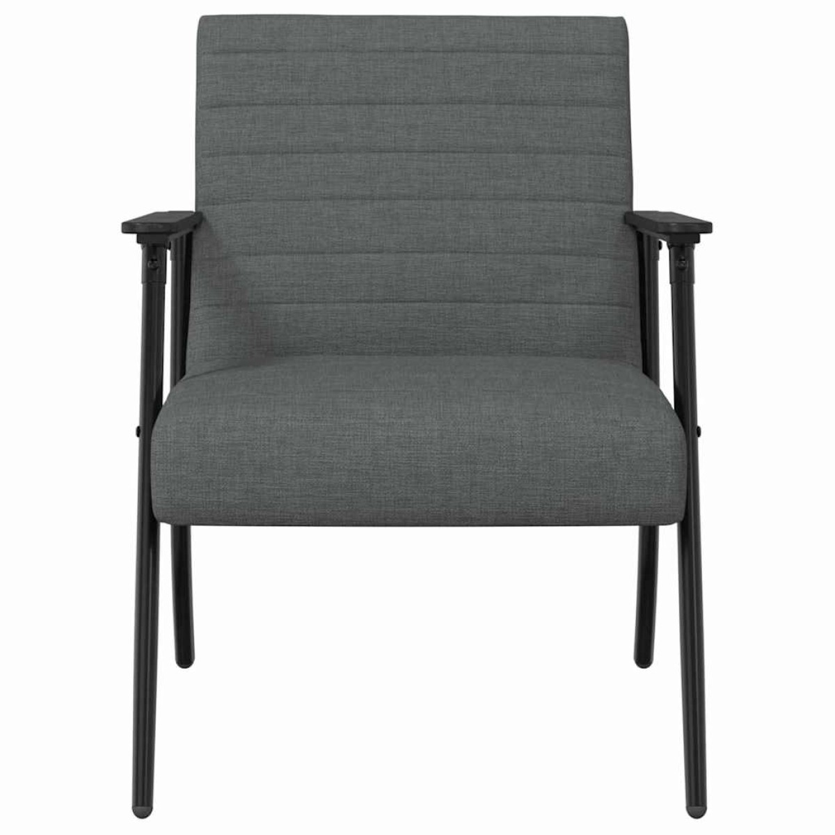 vidaXL Πολυθρόνα Σκούρο Γκρι 59 x 75 x 78 εκ ύφασμα