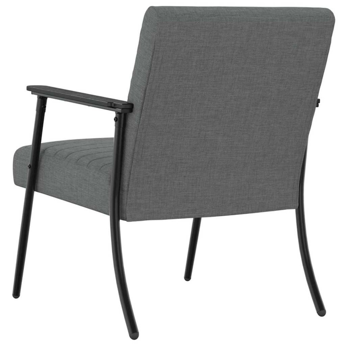 vidaXL Πολυθρόνα Σκούρο Γκρι 59 x 75 x 78 εκ ύφασμα
