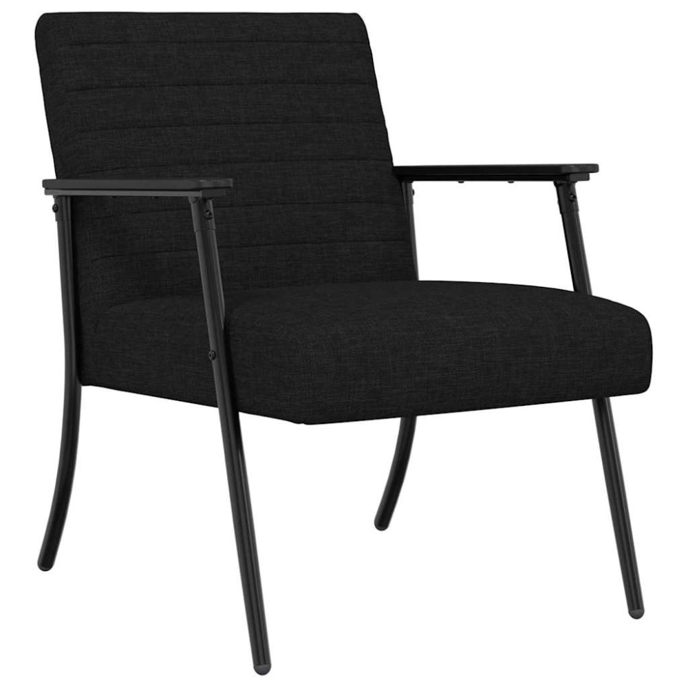 vidaXL Πολυθρόνα Μαύρο 59 x 75 x 78 εκ ύφασμα