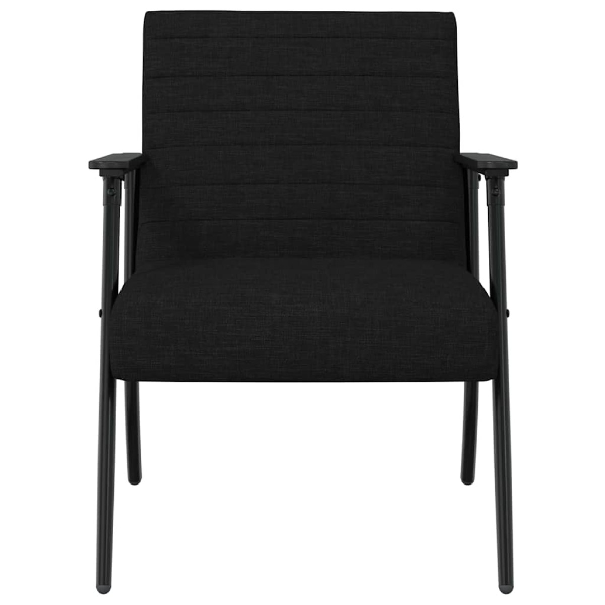 vidaXL Πολυθρόνα Μαύρο 59 x 75 x 78 εκ ύφασμα