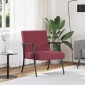 vidaXL Πολυθρόνα Κόκκινο 59 x 75 x 78 εκ ύφασμα